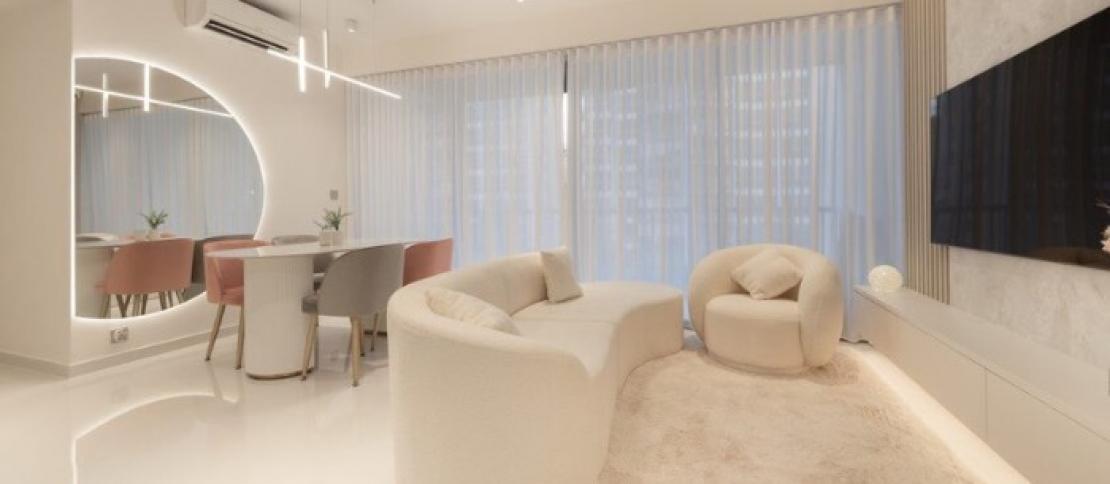 HDB Organic Modern Design - Living